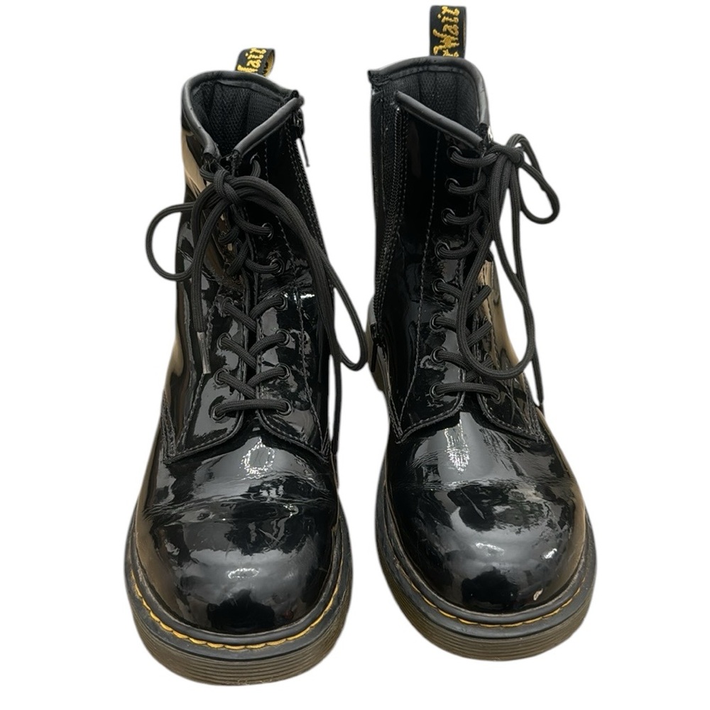Dr. Martens Black Patent Leather Boots woman sz 7